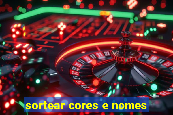 sortear cores e nomes